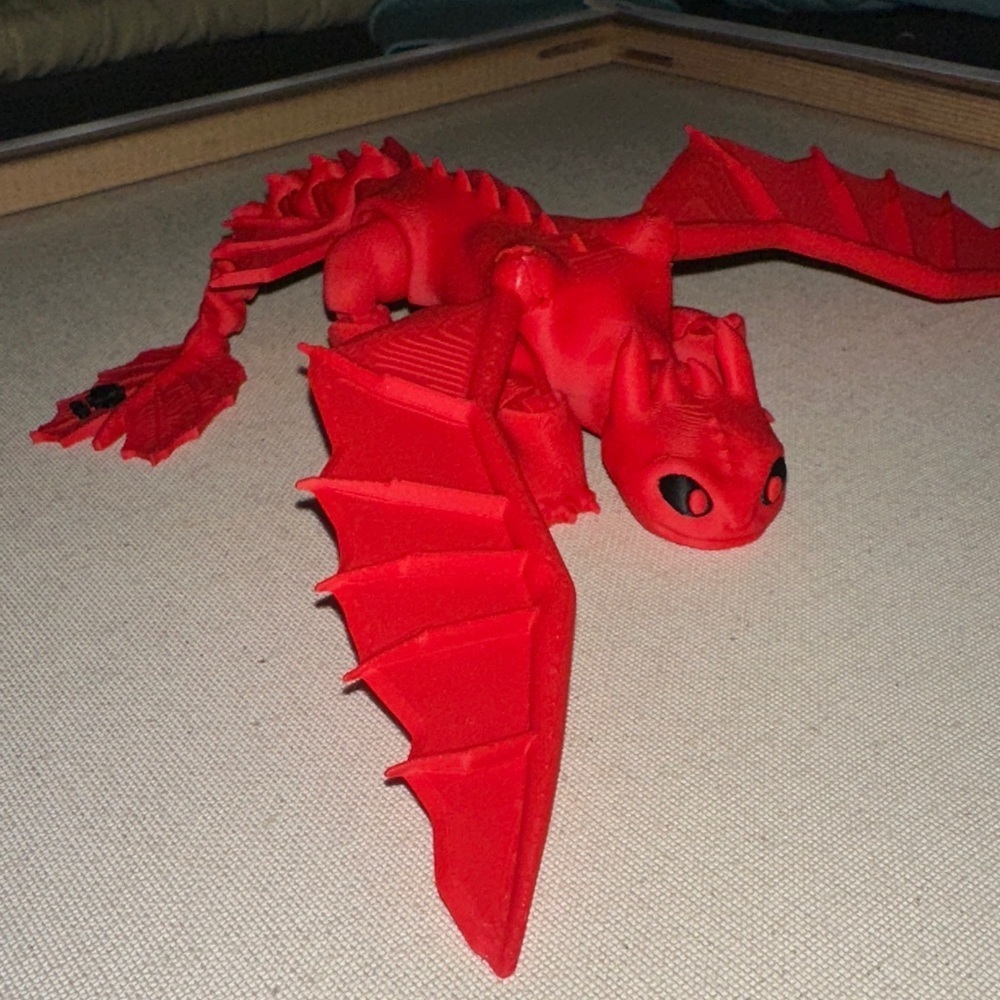 3D printed Red Dragon